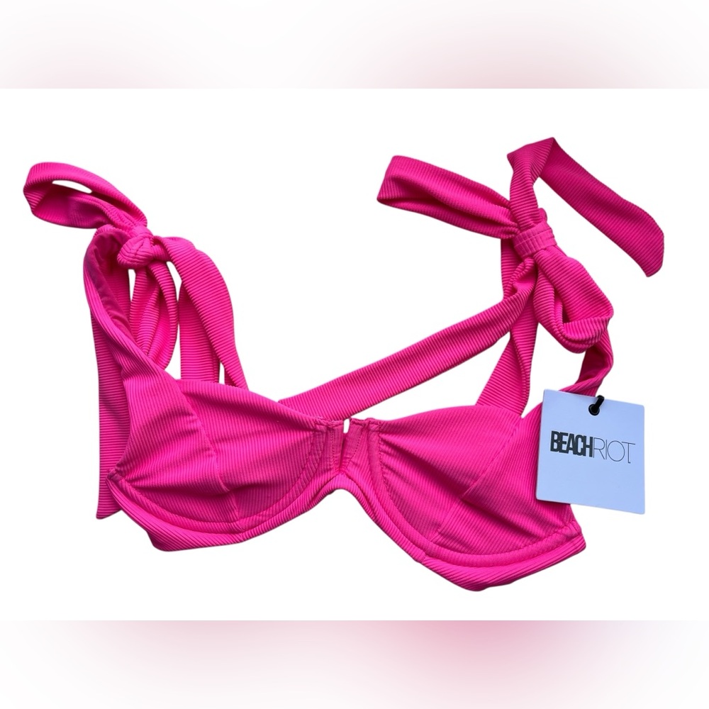 Beach Riot Pink Bikini Top - Picture 4 of 8